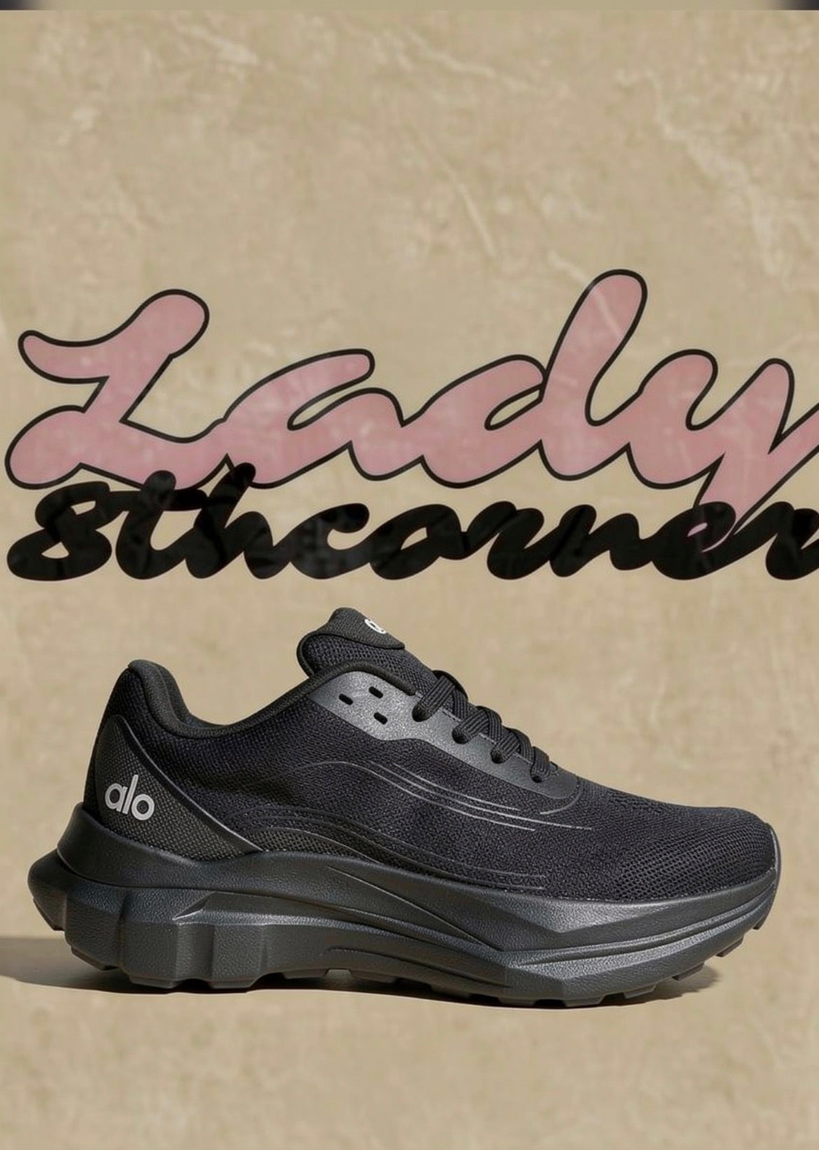 Alo Running noire – sneakers training & lifestyle femme