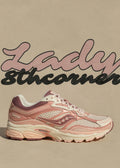 Saucony Omni 9 crème/roser– sneakers running rétro & lifestyle femme