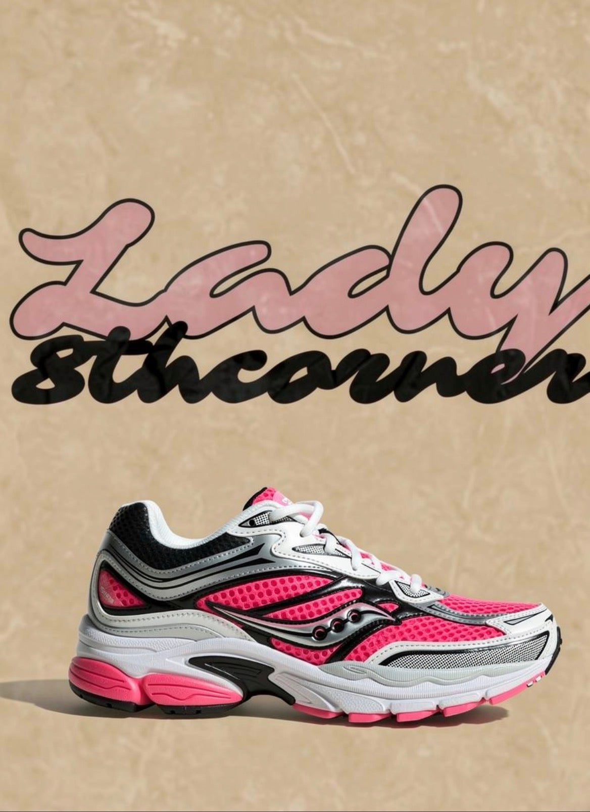 Saucony Omni 9 rose fluo – sneakers running / streetwear femme