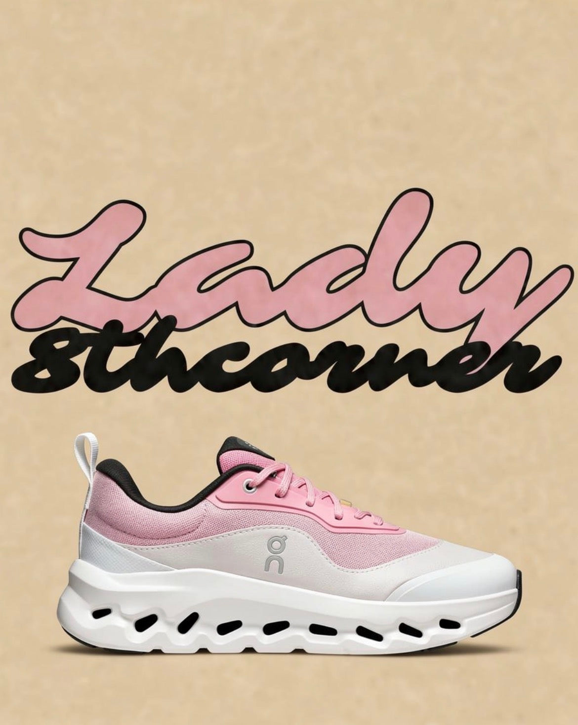 Baskets rose et gris On loewe Running femme – sneakers confort CloudTec Phase® et style tendance