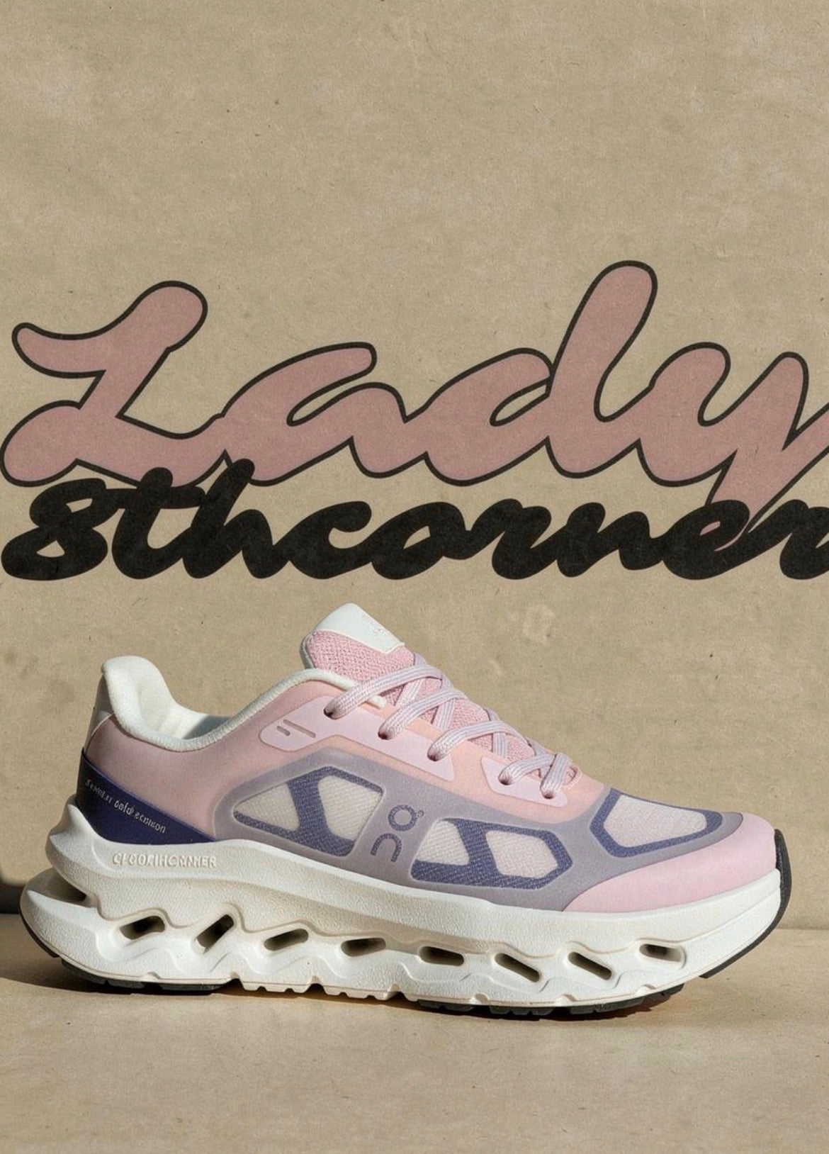 On Running Cloud rose & violet – sneakers running lifestyle femme