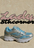 Saucony Omni 9 bleu ciel / gris – sneakers running rétro femme