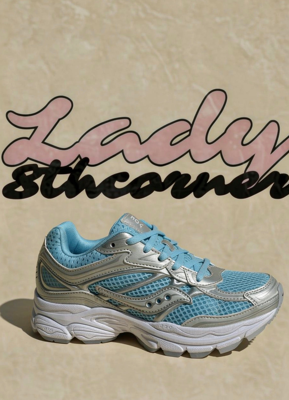 Saucony Omni 9 bleu ciel / gris – sneakers running rétro femme