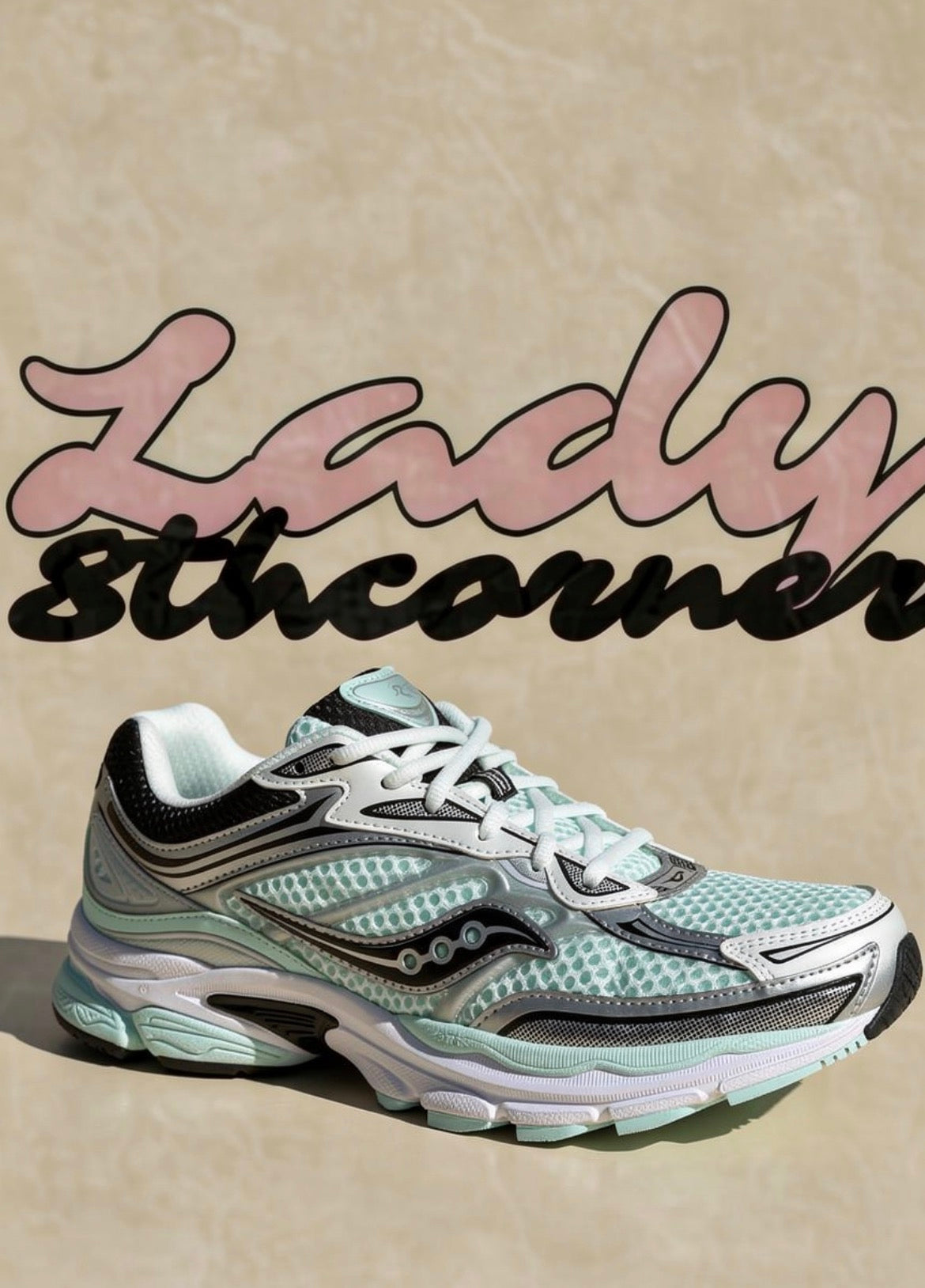 Saucony Omni 9 vert menthe/ argent – sneakers rétro running femme